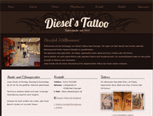 Tablet Screenshot of diesels-tattoo.de